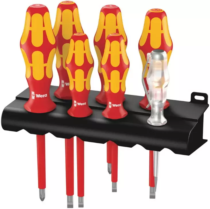 Screwdriver set 160 i/7 vde, wera - VDE-jännitesuojatut työkalut - 503-006147WERA - 1
