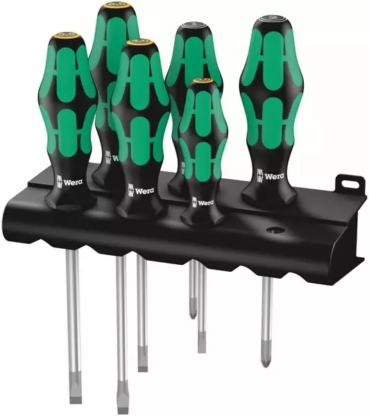 Screwdriver set 334/355/6 lasertip, wera - Ruuvimeisselit - 503-105656WERA - 1