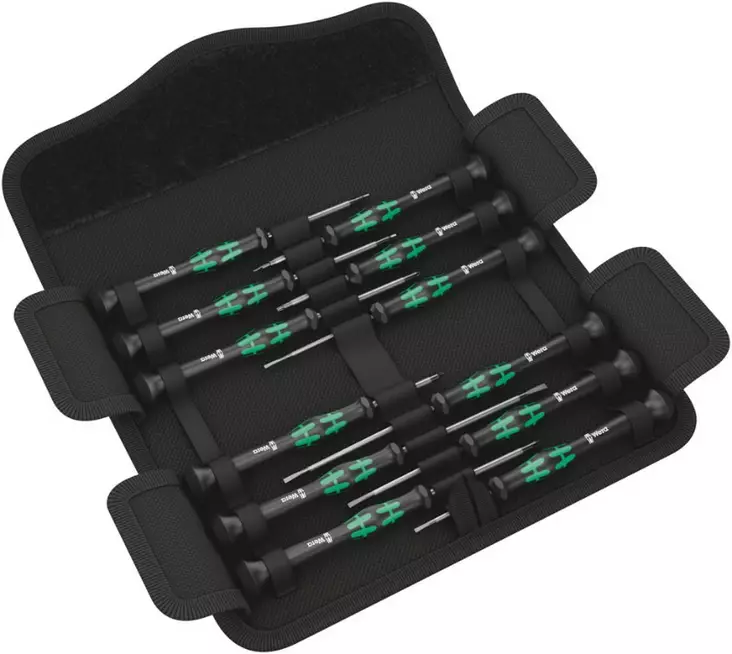 Screwdriver set micro-set/12 sb 1 12-pcs 2035 micro, wera - Ruuvimeisselit - 503-073675WERA - 1