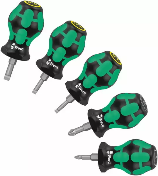 Screwdriver set stubby set 2, 25mm sl, pz1, pz3, wera - Ruuvimeisselit - 503-008871WERA - 1