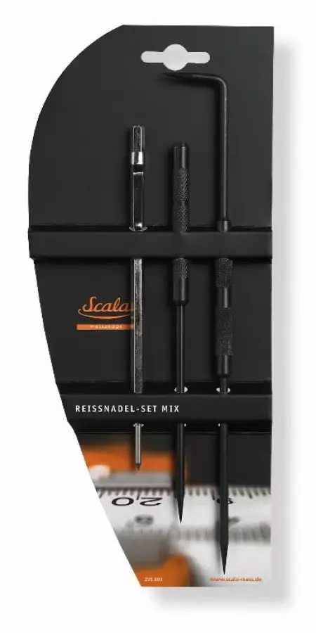 Steel scriber set175 mm cv-steel with 1 needle, 240 mmcv, scala - Piirtopuikot - 503-637-114-XSCALA - 1