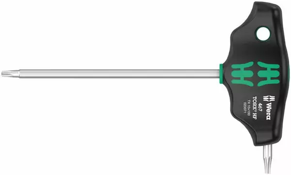 T-screwdriver 467 torx hf 10 x 100 mm, wera - Torx-avaimet - 503-023371WERA - 1