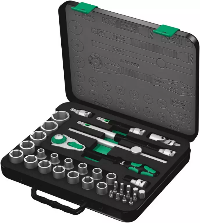 Toolset 8100 sc 2 zyklop speed, wera - Hylsysarjat - 503-003645WERA - 1