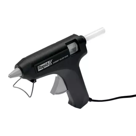 Glue gun hobby, 12mm + 6 transp.glues, rapid - Kuumliimapistoolit - 503-24928000RAPID - 1