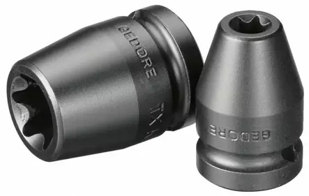 Impact socket 1/2´´ torx e20 tx k 19 e20, gedore - Hylsyt ja voimahylsyt - 503-6223700GED - 1