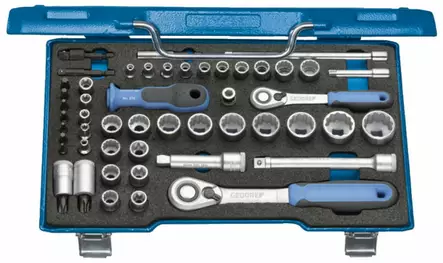 Socket 3/8 + 1/4 set 52pcs d30 tx20 u-20, gedore - Hylsysarjat - 503-2075695GED - 1