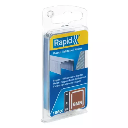 Staples bmn/6 1080pcs, blister pack, rapid - Niitit ja sinkilät - 503-40109555RAPID - 1