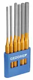 Pin punch set 119 l 6pcs, gedore - Tuurnat ja pistepuikot - 503-8866290GED - 1