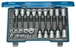 ´´socket set 1/2´´´´ + 1/4´´´´ 19 tx 20´´, gedore - Hylsysarjat - 503-6129440GED - 1