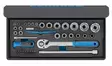 Socket set 1/4"-1/2" in textile bag 52 pcs, gedore - Hylsysarjat - 503-3085031GED - 1