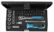 Socket set 1/4" 37 pcs ud-in-is-ph-pz-tx, gedore - Hylsyt ja voimahylsyt - 503-2010348GED - 1