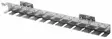 Tool holder for 12 screwdrivers 1500 h 24-12, gedore - Työkaluseinät ja -pidikkeet - 503-2008548GED - 1