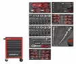 Tool set i.t.trolley mechanic red 119pcs r21560001, gedore red - Työkaluvaunut työkaluilla - 503-3301667GEDRED - 1