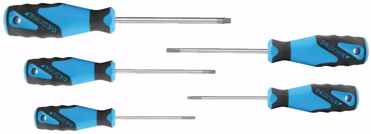 3c-screwdriver set 5 pcs torx t10-t30 2163 txb-05, gedore - Ruuvimeisselit - 503-1616617GED - 1