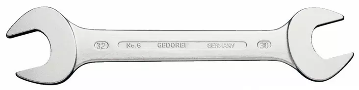 6 9x11 mm open end spanner, gedore - Kiintoavaimet - 503-6064640GED - 1