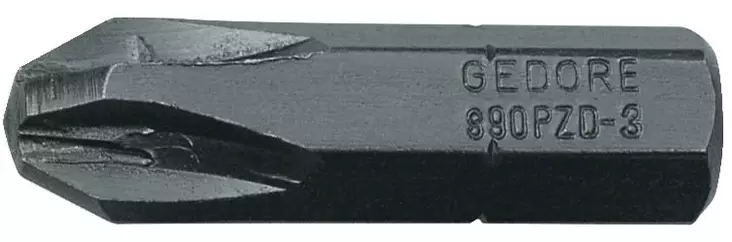890 pzd 1 screwdriver bit 5/16´´ pz 1, gedore - Ruuvauskärjet - 503-6553250GED - 1