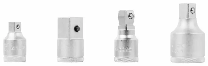 Adapter set 3/8-3/4 + ext. 1/2, 4 pcs, gedore - Hylsysarjat - 503-3100189GED - 1