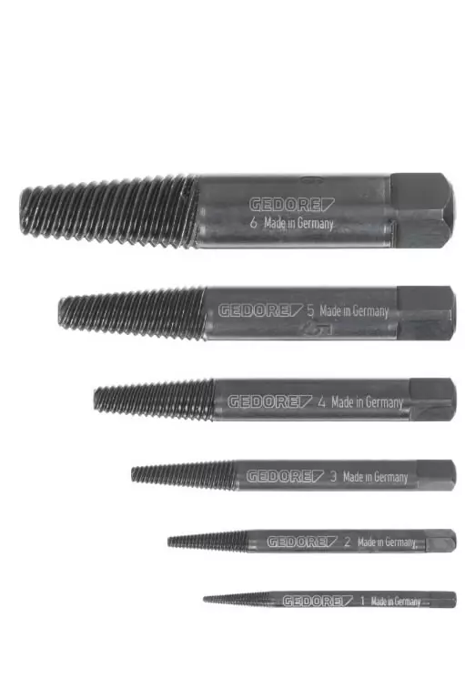 Bolt extractor set 8551-66, gedore - Moottorityökalut - 503-6759700GED - 1