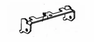 Bracket stop chute dual, mtd - Tarvikevaraosat-503 - 503-783-08924AMTD - 1