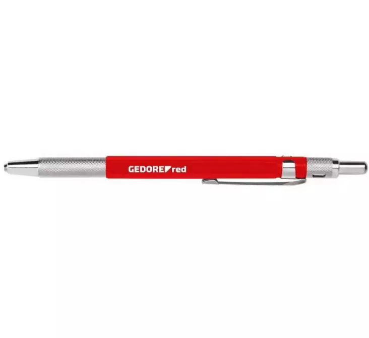 Carbide scriber with clip l.150mm r90900020, gedore red - Piirtopuikot - 503-3301433GEDRED - 1