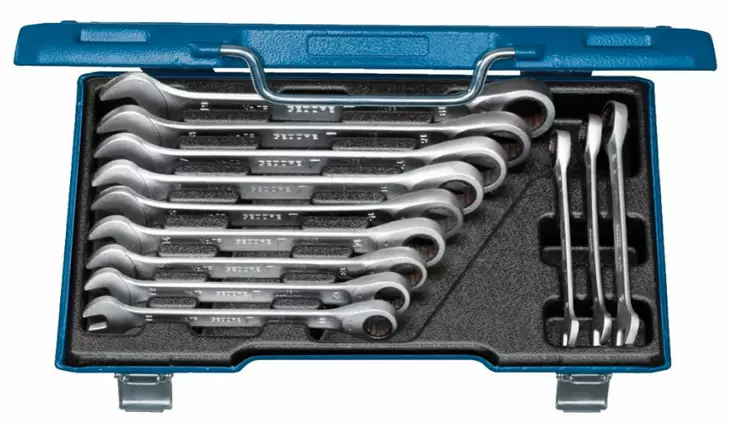 Combination ratchet set 8-19mm 12pcs 7 r-012, gedore - Lenkki- ja kiintolenkkiavaimet - 503-2297442GED - 1