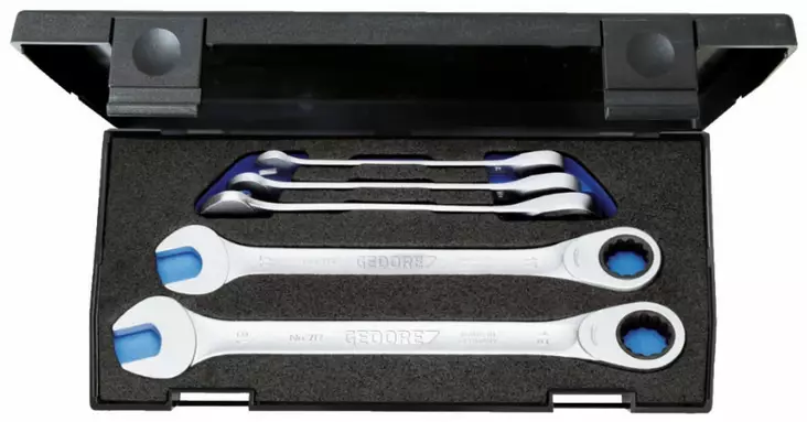 Combination ratchet set 8-19mm 5pcs 7 r-005, gedore - Lenkki- ja kiintolenkkiavaimet - 503-2297434GED - 1