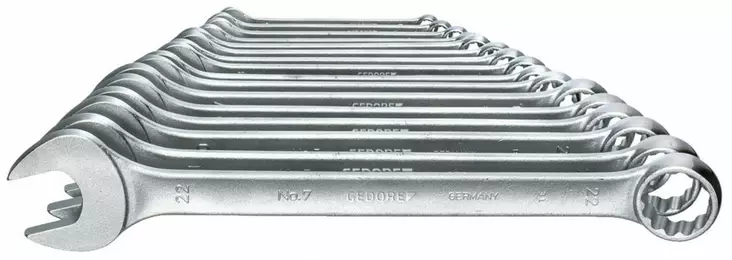 Combination spanner set 7-017, gedore - Lenkki- ja kiintolenkkiavaimet - 503-6093580GED - 1