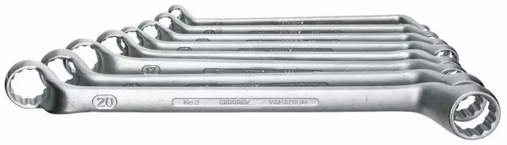 Double ended ring spanner set 2-8, gedore - Lenkki- ja kiintolenkkiavaimet - 503-6030580GED - 1