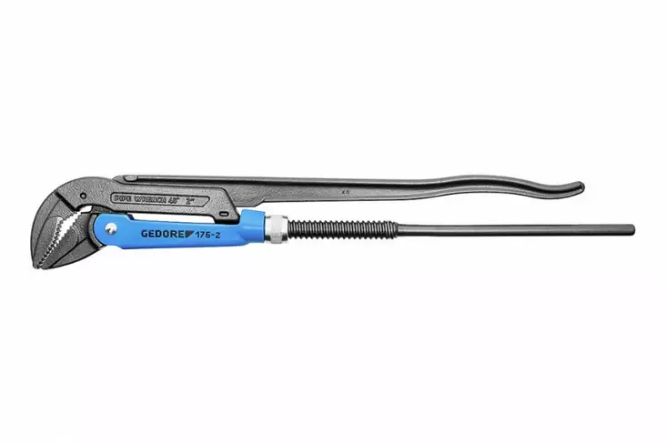 Elbow pipe wrench 176 1.1/2, gedore - Putkipihdit - 503-6438230GED - 1
