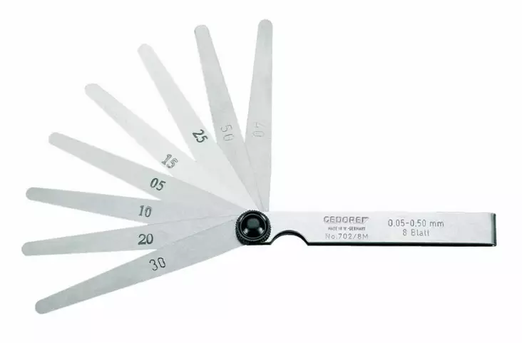 Feeler gauge set, fan pattern 702 88m, gedore - Rakotulkit - 503-6547600GED - 1