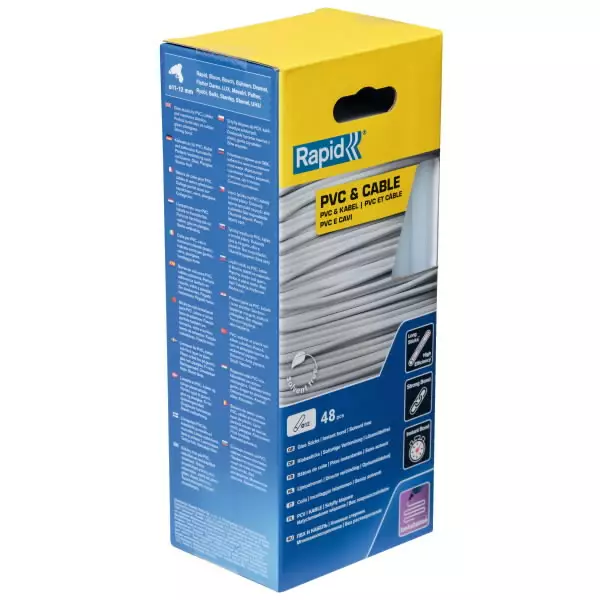 Glue sticks 12x190mm, pvc&cable, 48pcs, rapid - Liimat - 503-5001413RAPID - 1