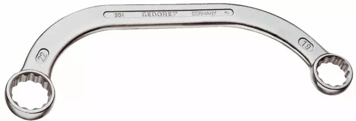 Half-moon ring spanner 304 13x15mm, gedore - Lenkki- ja kiintolenkkiavaimet - 503-6470630GED - 1