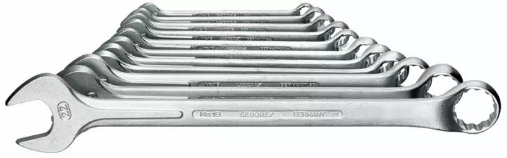 Lehtsilmusvõti komplekt 8-22mm 1b-011, gedore - Lenkki- ja kiintolenkkiavaimet - 503-6012250GED - 1