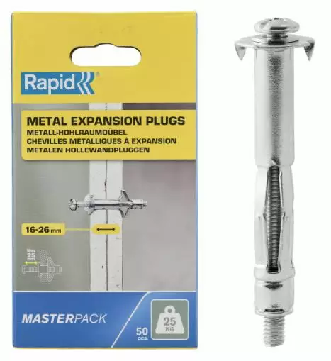Levyankkuri, levyn paksuus 16–26 mm, kuormitus 25 kg, rapid - Lävistys ja niittaus - 503-5001561RAPID - 1