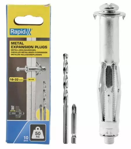 Levyankkuri, levyn paksuus 18–32 mm, kuormitus 50 kg, rapid - Lävistys ja niittaus - 503-5001554RAPID - 1