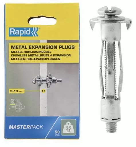 Levyankkuri, levyn paksuus 3–13 mm, kuormitus 25 kg, rapid - Lävistys ja niittaus - 503-5001560RAPID - 1