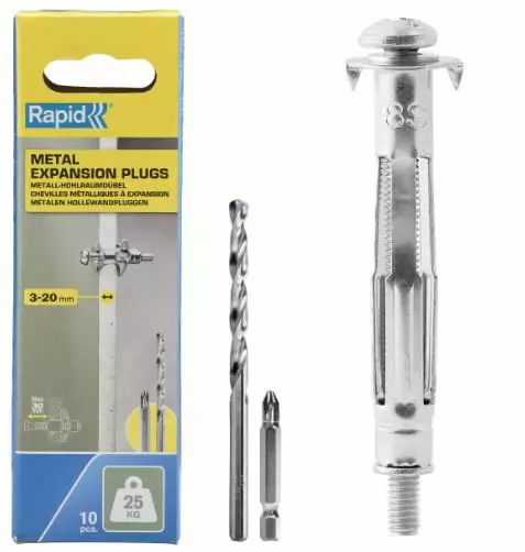 Levyankkuri, levyn paksuus 3–20 mm, kuormitus 25 kg, rapid - Lävistys ja niittaus - 503-5001548RAPID - 1