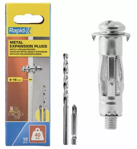 Levyankkuri, levyn paksuus 6–16 mm, kuormitus 40 kg, rapid - Lävistys ja niittaus - 503-5001549RAPID - 1