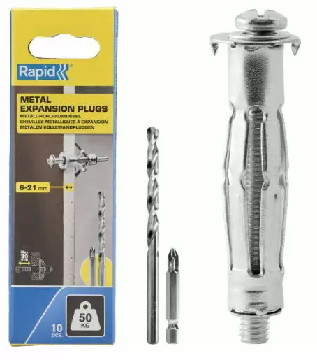 Levyankkuri, levyn paksuus 6–21 mm, kuormitus 50 kg, rapid - Lävistys ja niittaus - 503-5001553RAPID - 1