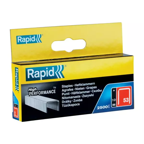 Niitit, 2500 kpl, sinkitty, 11,4x0,75mm 53/10, rapid - Niitit ja sinkilät - 503-11858825RAPID - 1