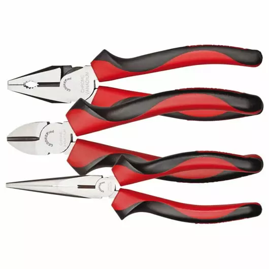 Pliers set 2c-handle 3pcs r28002003, gedore red - Pihtisarjat - 503-3301155GEDRED - 1
