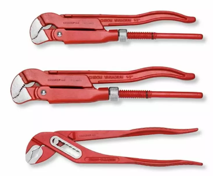 Pliers set 3pcs, 2x pipe 1x water pump, gedore red - Pihtisarjat - 503-3300040GEDRED - 1
