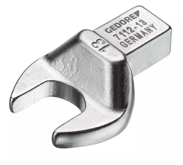 Rectangular open end fitting 7mm 9x12 7112, gedore - Momenttiavaimen vaihtopäät - 503-7688390GED - 1