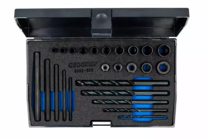 Screw extractor set 8552-025, gedore - Kierteenkorjaussarjat ja irtokierteet - 503-6755550GED - 1