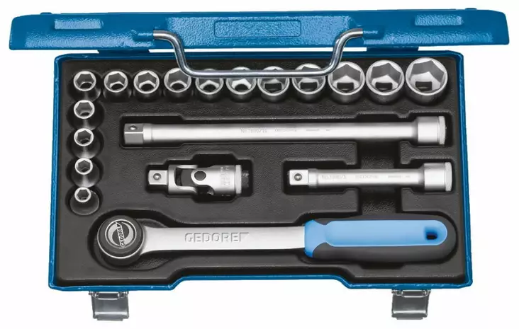 Socket 1/2 set 8-24mm 24pcs 19 jmu-3, gedore - Hylsysarjat - 503-2682842GED - 1