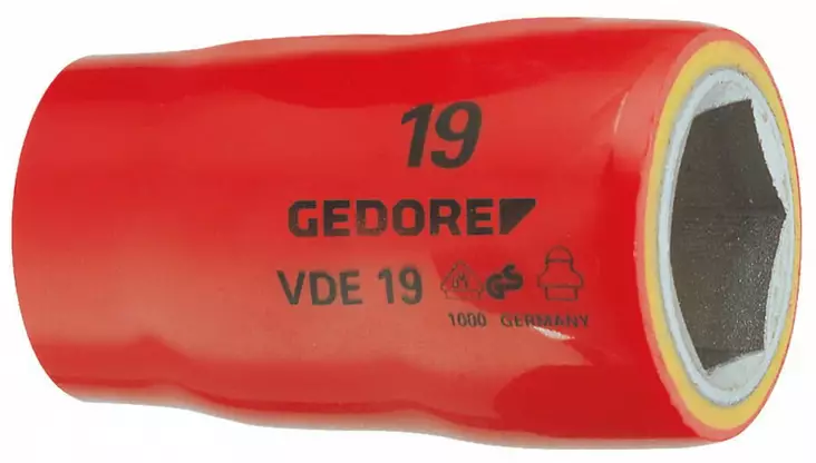 ´´socket 1/2´´´´, vde-insulated vde 19 24mm, gedore - Hylsyt ja voimahylsyt - 503-6123590GED - 1