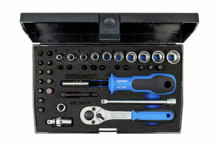 Socket 1/4 set d 20tmu-10, gedore - Hylsysarjat - 503-1815660GED - 1