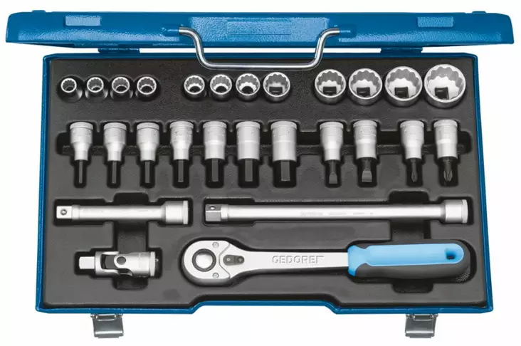 ´´socket set 1/2´´´´ d19 imu-10´´, gedore - Hylsysarjat - 503-6140090GED - 1