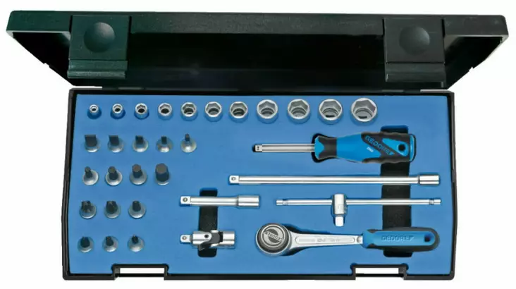 ´´socket set 1/4´´´´ 20 imu-3´´, gedore - Hylsysarjat - 503-6174150GED - 1
