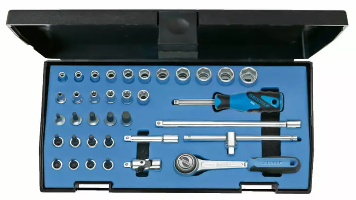 ´´socket set 1/4´´´´ 20 itu-3´´, gedore - Hylsysarjat - 503-6196710GED - 1
